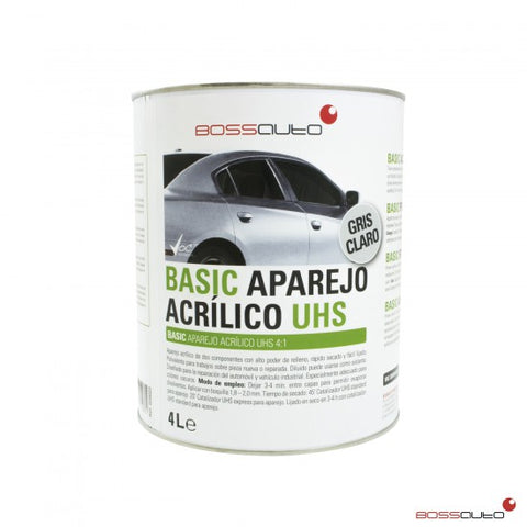 Apprêt acrylique BASIC 2K 4:1 UHS VOC; Gris clair, 4 L