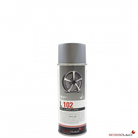 Spray pour jantes Aluminium L102, 400 ml.
