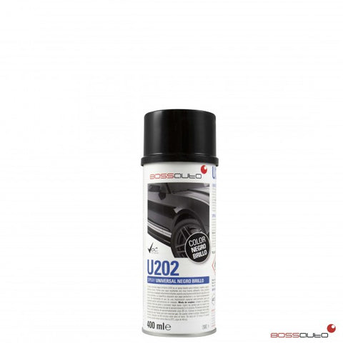 Spray universel U202 Noir brillant, 400 ml.